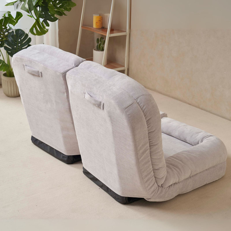 Convertible Fold-Out Double Sofa Bed, White