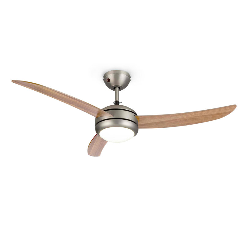 132cm Ceiling Fan with Light Kit, Tan