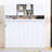 Wall Murphy Bed with Ample Storage Space and Diamond Stripes