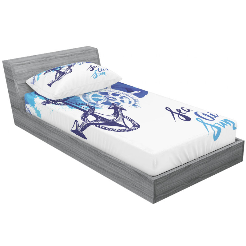 Microfiber Sheet Set, Twin Sheet Set with Fitted Sheet