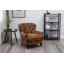 Leather Air Buttoned Accent Chair-196946797