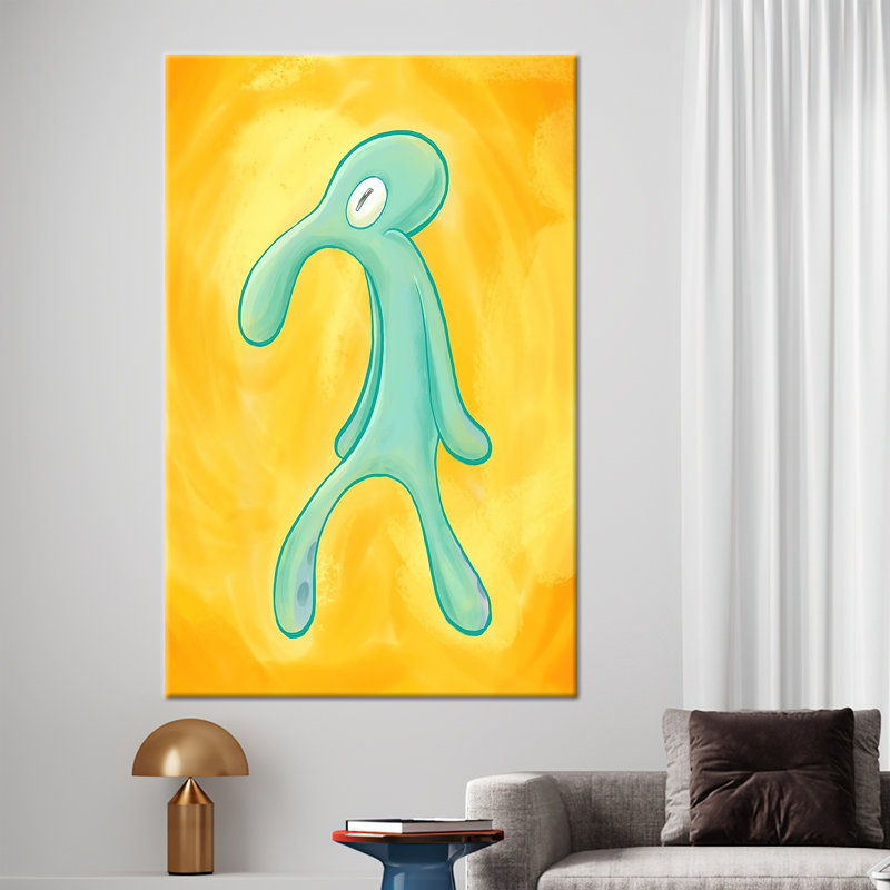 Impression sur toile Squidward Bold and Brash, Ne s’applique pas, H 28 po x l 20 po, Toile tendue