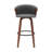 Boeschen Swivel Counter or Bar Height Upholstered Bar Stool with Arms and Footrest in Wood-1987370487-1987370489