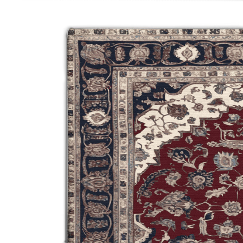 Tapis d'intérieur et d'extérieur gris Persian, Rectangulaire 2 pi x 3 pi