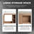 24" Bathroom Vanity - White Trapezoid Ceramic Sink & Angular Style