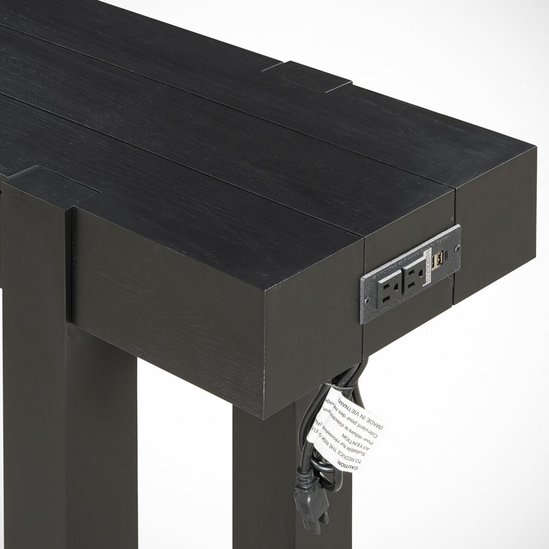 Yonng 47.2'' Console Table, Black