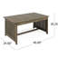 Armoire de bout en bois pour jardin - Complétez votre table basse pour améliorer votre espace extérieur