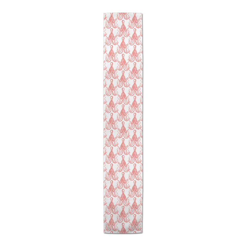 Chemin de table lapin Savarese, 72 po x 16 po, Rose, Animal Print 3