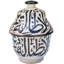 Vase en céramique de calligraphie mauresque du début du 20e siècle