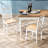 Rustic Classic Wooden Dining Chair Set With Ergonomic Design-1637865553