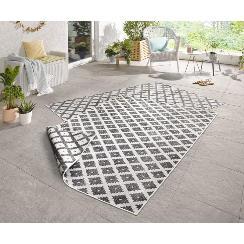 Nizza Flatweave Grey Rug, Rectangle 160 x 230cm