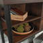 Hutch, Brown finish