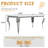 Luxurious Dining Table, 69” Dining Room Table, Rectangular Faux Marble Kitchen Table For Dining Room Family Gatherin-112291067-112290396-112290395