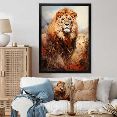 " Lion En Plein Air I " Color Photography Print