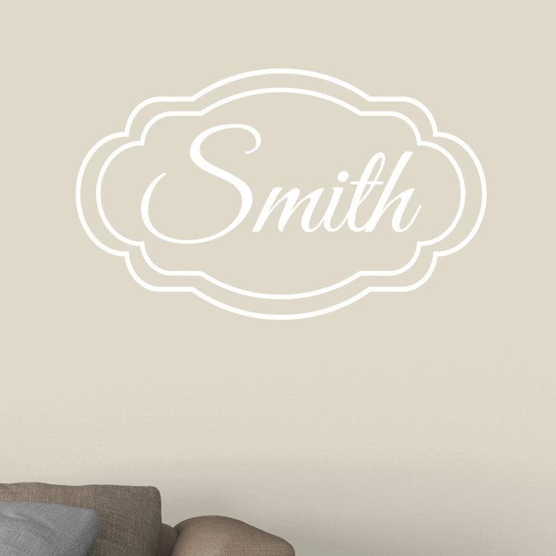 Text & Numbers Wall Decal, White, Yes