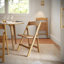 Chaise pliante portative en bois massif de qualité commerciale Ris-613445857
