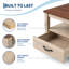 Table basse moderne avec tablette de rangement ouverte et 2 tiroirs, table d'appoint de style champêtre pour le salon, idée de salon-717749402