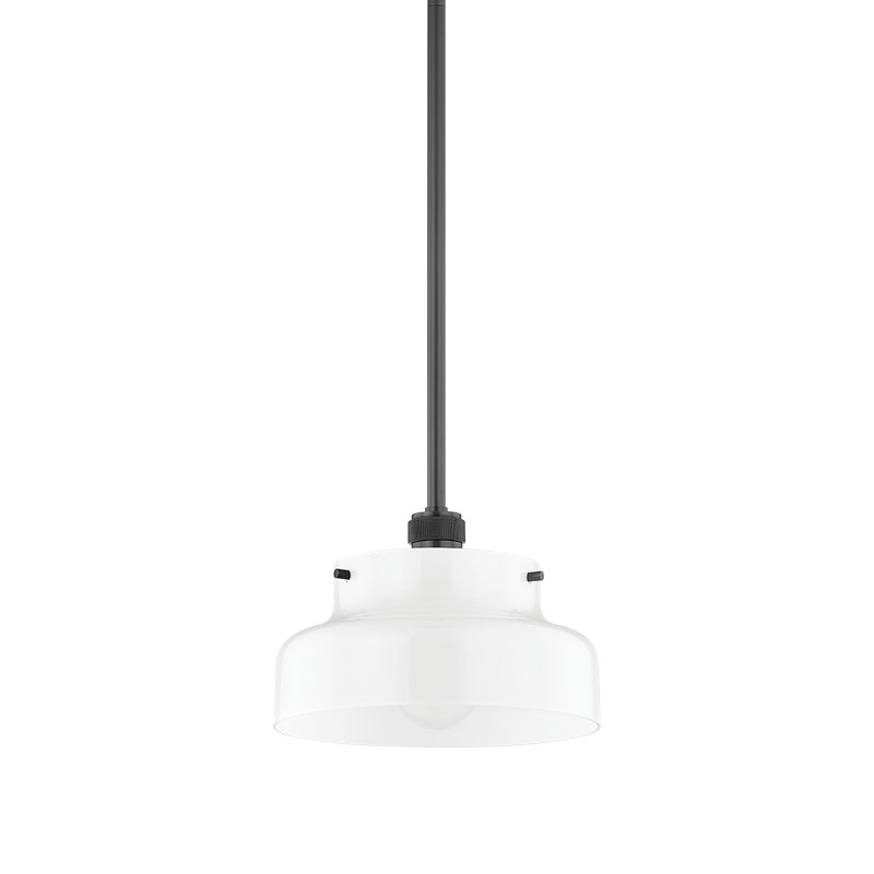 Luminaire suspendu 1 lumière Luella, Bronze vieilli, H 7,5 po x l 11 po x P 11 po