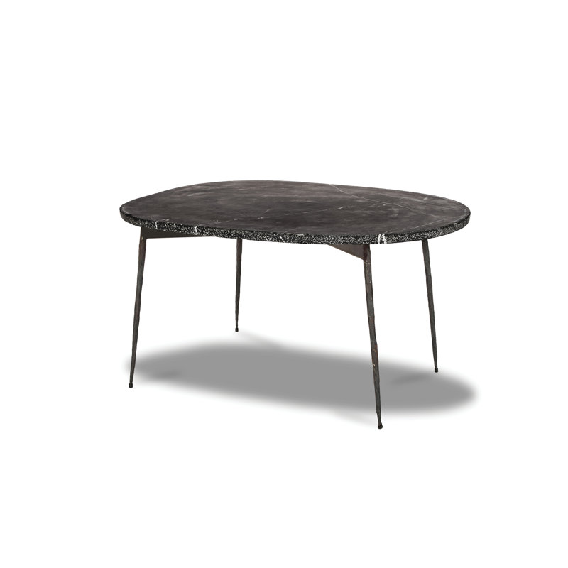 Table basse avec rangement Tuk Tuk, Marbre noir, H 16 po x l 30 po x P 22 po