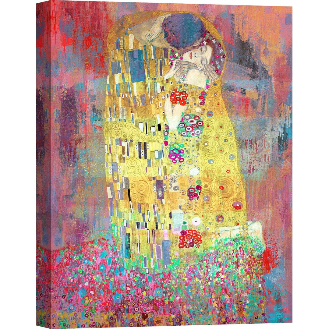 Leinwandbild - Gemälde „Klimt's Kiss 2.0” von Eric Chestier