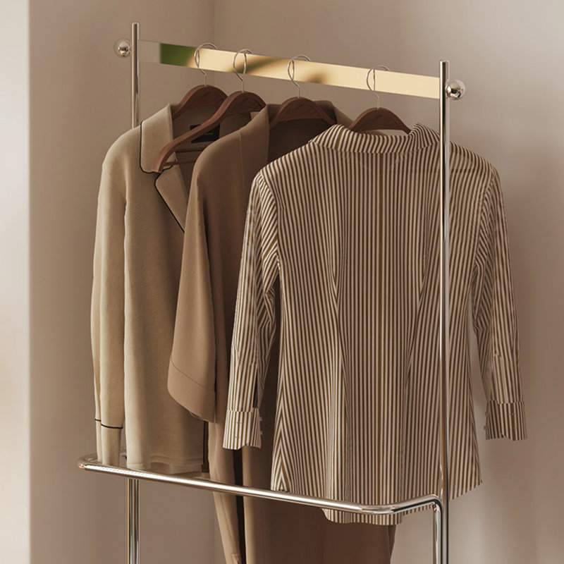 Porte-manteau en acier inoxydable, Rouge terne
