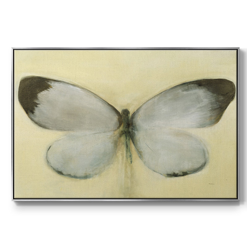 Chrysalide, reproduction sur toile encadrée, H 25 po x l 37 po x P 2 po, Argent