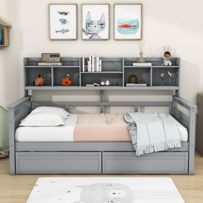 Nadka Wooden Daybed with 2 Drawers by Wildon Home