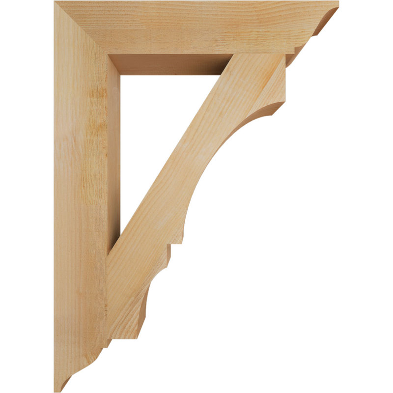 Support traditionnel Balboa, Sapin Douglas scié brut, L 6 po x P 32 po x H 44 po