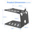13.2cm Desktop Fixed Height Speaker Stand With Vibration Absorption Pads, Metal Speaker Stands Support Up To 15Kg Each, Desk Audio Stand For Bookshelf, 1 Pair