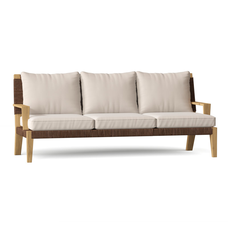 Hadley Outdoor 3 - Seat Patio Sofa, Hadley Hemp, Cloud