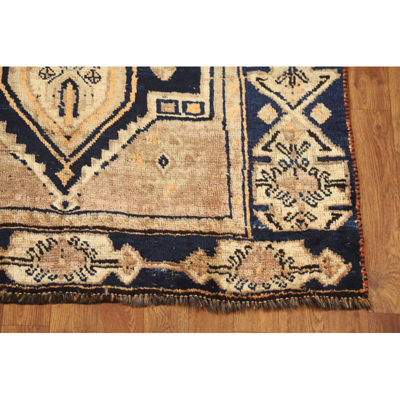 Tapis traditionnel rétro géométrique 4 x 8