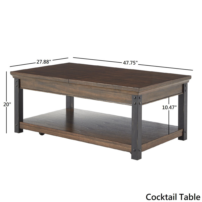 Kennemer Coffee Table, Dark Cherry