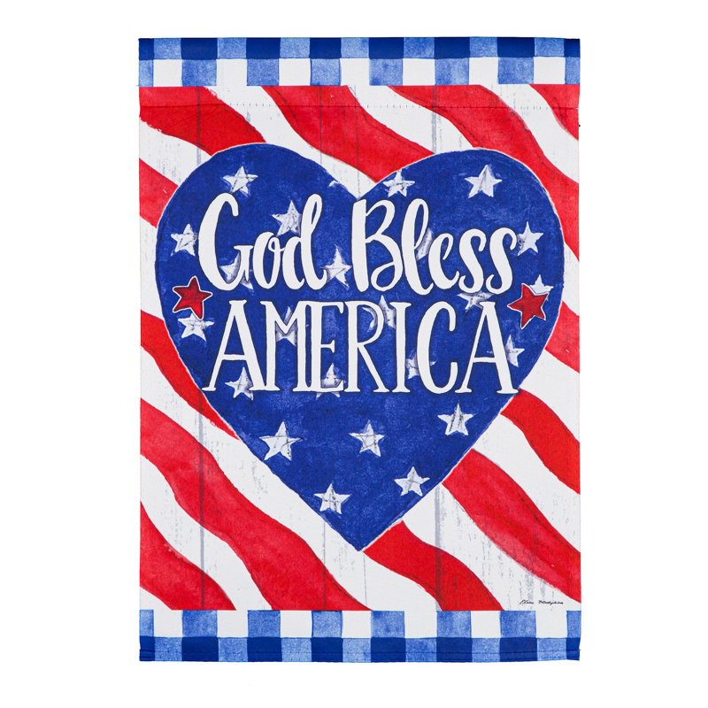 Drapeau de jardin en polyester 18 x 12,5 po Delsha