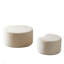 Ensemble de 2 tables basses emboîtables, 2 tables d'appoint rondes-1578231017