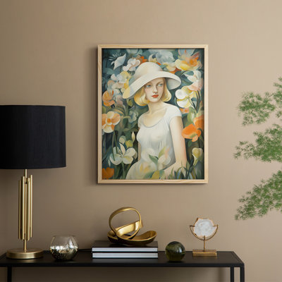 «WOMEN Series DLI», reproduction encadrée - bois massif