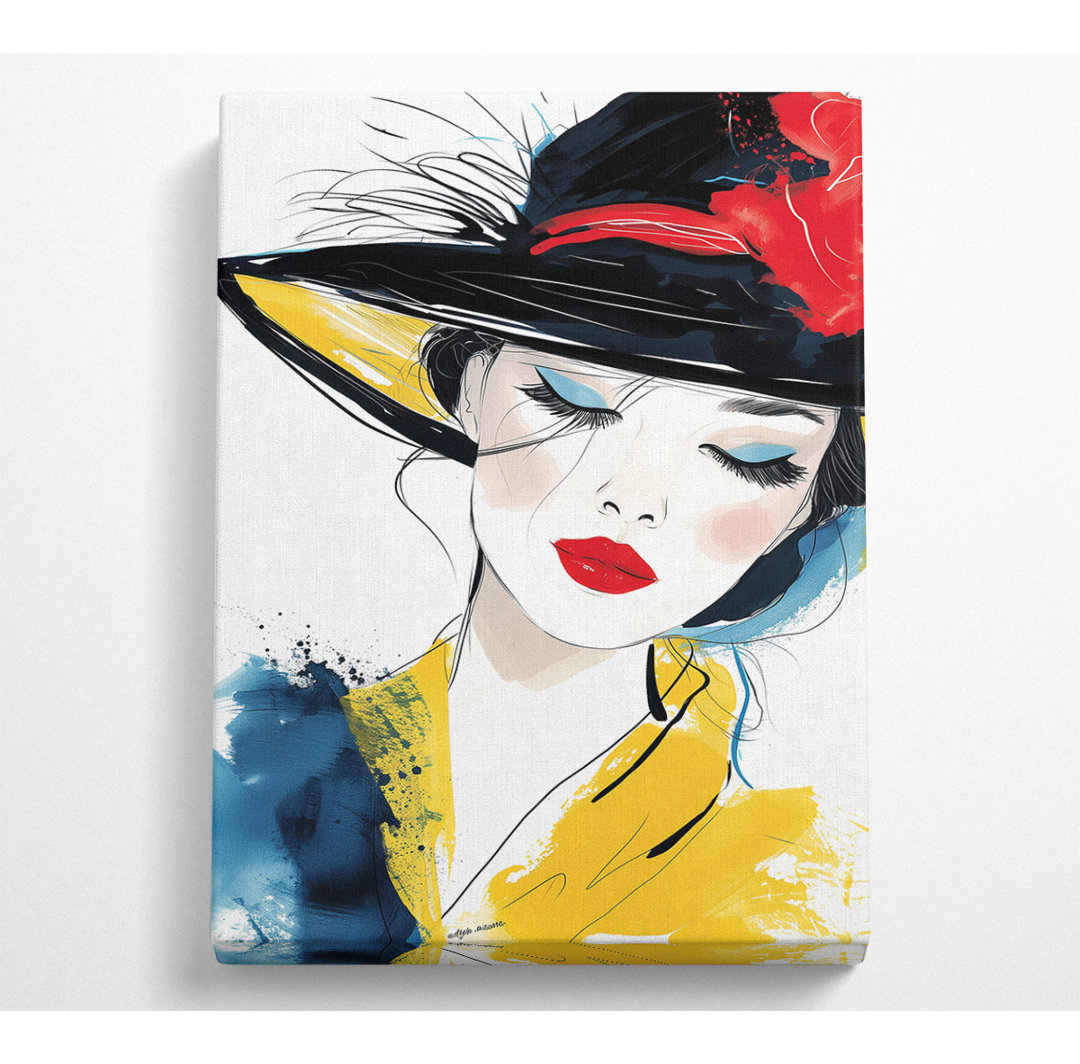 Orientalische Mode Lady Canvas Druck