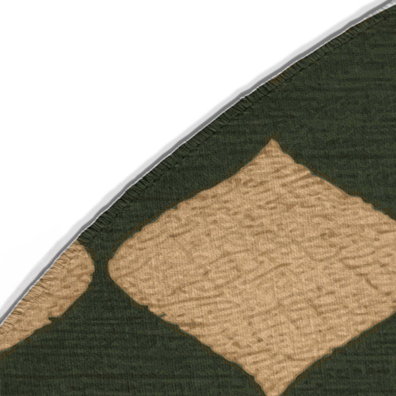 Tapis vert intérieur et extérieur Trellis, Rond 5 pi