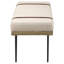 Banc d'appoint rembourré beige