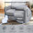 Electric 2-Point Massage Upholstered Push Back Recliner with Silent Motor-1687077645