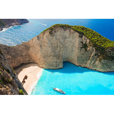 Zakynthos Shipwreck Bay by Irakite - Wrapped Canvas Print