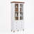 MDF Display Storage Cabinet, Kitchen Pantry Cabinets With Glass Doors And Adjustable Shelves,Freestanding Storage Cupboard For Kitchen, Living Room