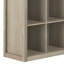 Étagère de rangement et de présentation modulaire à 9 cubes gris vieilli