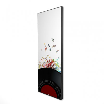 «Notes Escaping From A Vinyle» sur toile