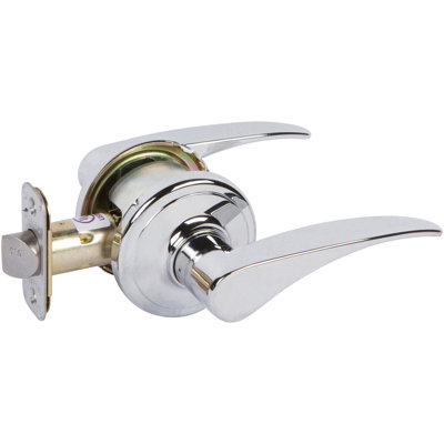 Passage Door Lever with Round Rosette