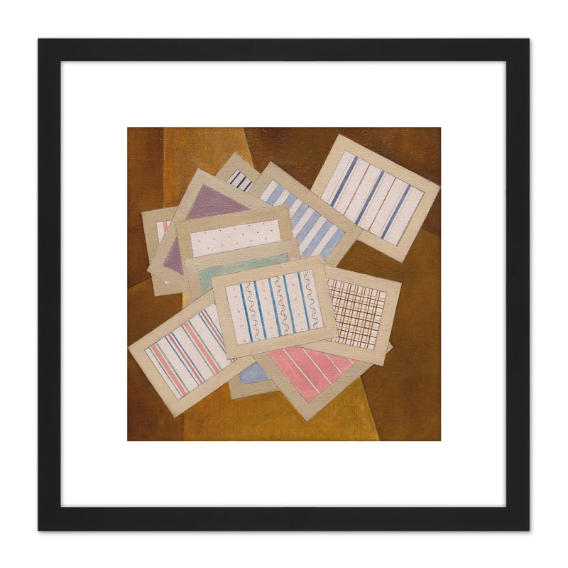 Demuth Spring Trompe L'oeil Cloth Swatches by Charles Demuth - Single Picture Frame Painting