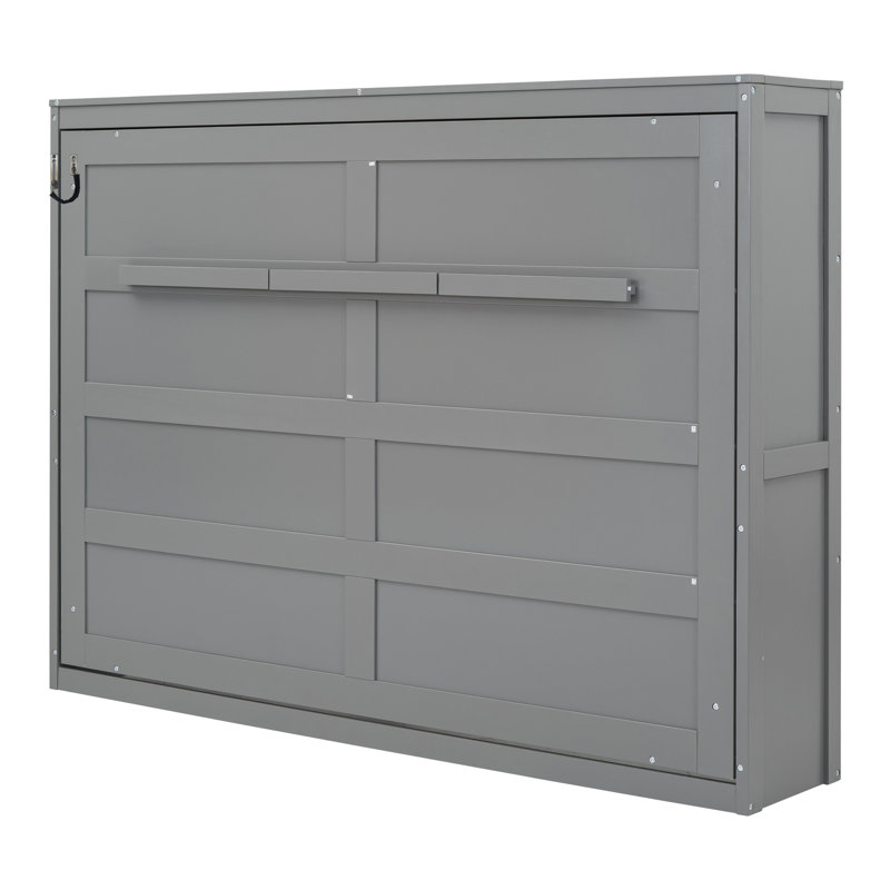 Full Size Gray Murphy Bed Wall Bed