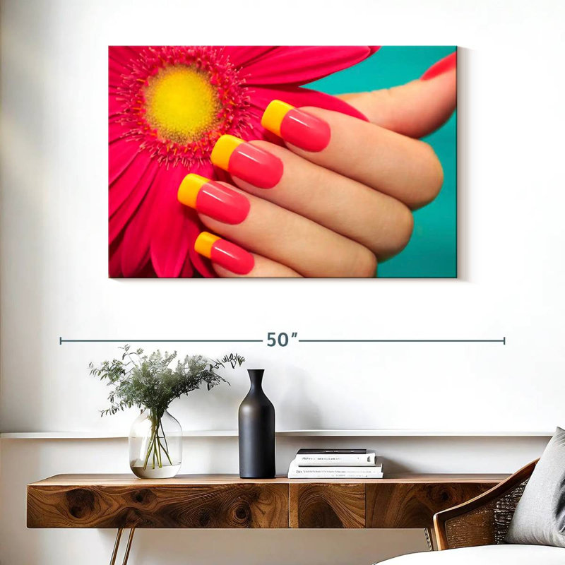 Shuttleworth Gerbera Inspired Nails, 26" H x 39" W