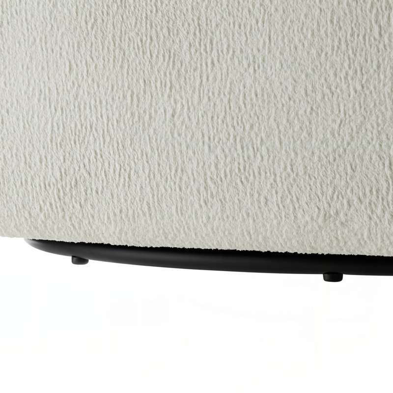 Fauteuil demi-tonneau Sutton, Ivoire ivoire