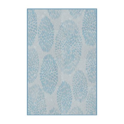 Tapis de zone bleue à motifs