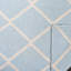 Tapis géométrique en laine / coton tissé à la main Rodgers - bleu clair / ivoire-1868475705